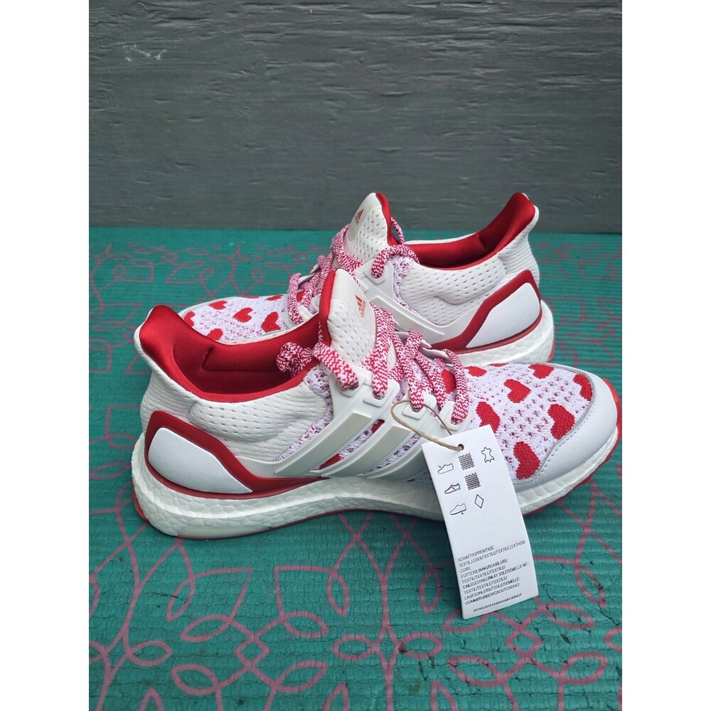 Adidas Ultra Boost 1.0 NBY White 'Valentine’s Day' Womens Shoes JR5845 Size 6 - Picture 8 of 10